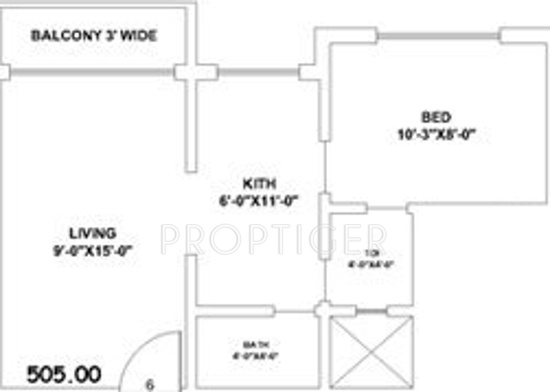 Sunraj Siddheshwar Park (1BHK+1T (505 sq ft) 505 sq ft) Sunraj Siddheshwar Park (1BHK+1T (505 sq ft) 505 sq ft)