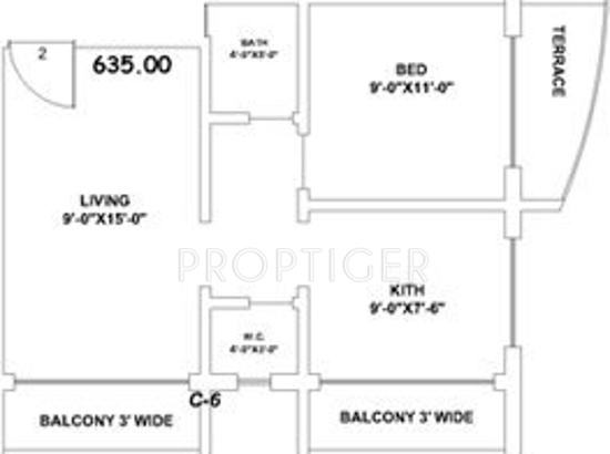 Sunraj Siddheshwar Park (1BHK+1T (635 sq ft) 635 sq ft) Sunraj Siddheshwar Park (1BHK+1T (635 sq ft) 635 sq ft)