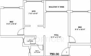 Sunraj Siddheshwar Park (2BHK+1T (750 sq ft) 750 sq ft) Sunraj Siddheshwar Park (2BHK+1T (750 sq ft) 750 sq ft)