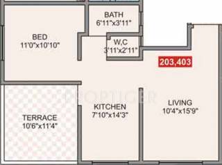 Shree Rivera (1BHK+1T (737 sq ft) 737 sq ft) Shree Rivera (1BHK+1T (737 sq ft) 737 sq ft)