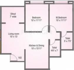 Namrata Flora City (2BHK+2T (819 sq ft) 819 sq ft) Namrata Flora City (2BHK+2T (819 sq ft) 819 sq ft)
