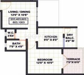 Mittal Sun Residency (1BHK+1T (694 sq ft) 694 sq ft) Mittal Sun Residency (1BHK+1T (694 sq ft) 694 sq ft)