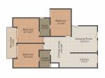 Parsvnath Royale Floors (3BHK+2T (1,350 sq ft) 1350 sq ft)