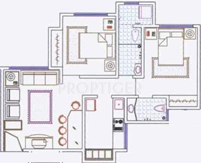 Prescon Prestige Residency Pinewood (2BHK+3T (885 sq ft) 885 sq ft)