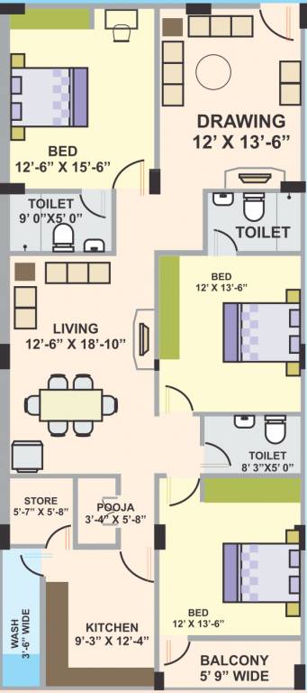  akash lake view Floor Plan Floor Plan