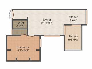 Krish The Pavillion (1BHK+1T (529 sq ft) 529 sq ft) Krish The Pavillion (1BHK+1T (529 sq ft) 529 sq ft)
