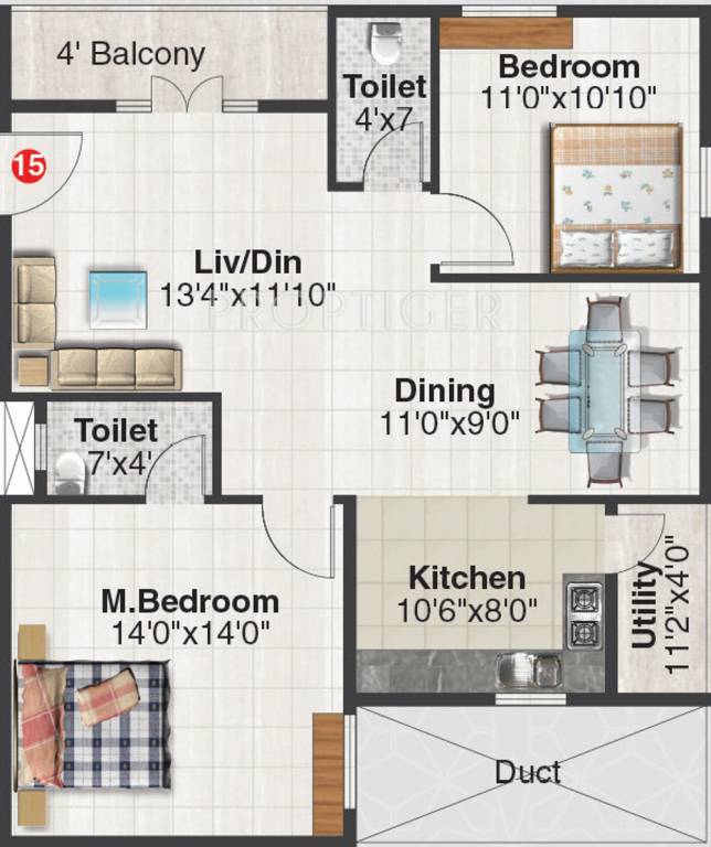 Anurag Siri Residency (2BHK+2T (1,210 sq ft) 1210 sq ft) Anurag Siri Residency (2BHK+2T (1,210 sq ft) 1210 sq ft)