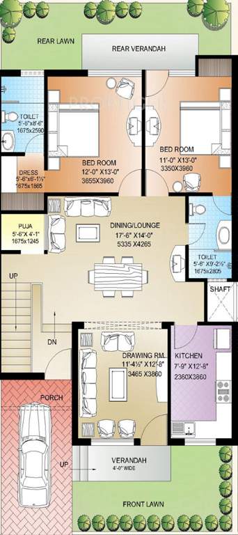 Parsvnath Royale Villas (3BHK+3T (1,935 sq ft) 1935 sq ft)