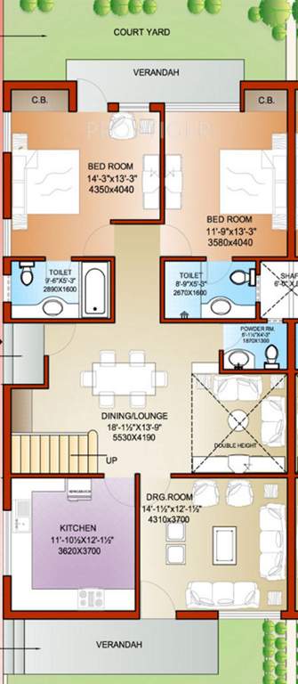 Parsvnath Royale Villas (3BHK+3T (2,087 sq ft) 2087 sq ft)