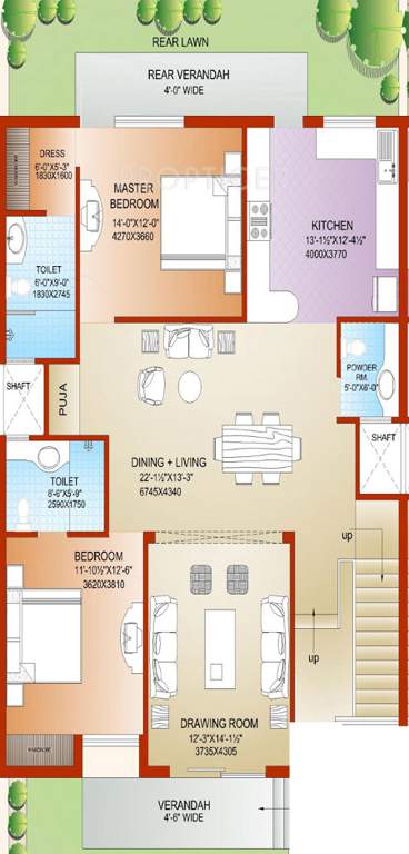 Parsvnath Royale Villas (3BHK+3T (2,274 sq ft) 2274 sq ft)