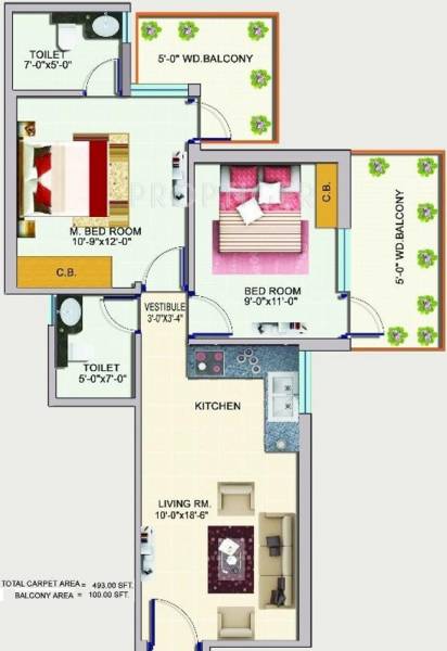 Auric Happy Homes (2BHK+2T (493 sq ft) 493 sq ft) Auric Happy Homes (2BHK+2T (493 sq ft) 493 sq ft)