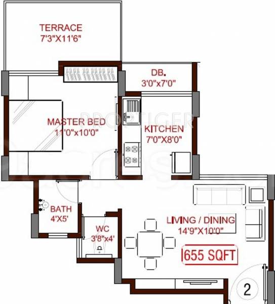 Vedant Kingston Aura (1BHK+1T (655 sq ft) 655 sq ft) Vedant Kingston Aura (1BHK+1T (655 sq ft) 655 sq ft)
