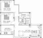 Nanda Britha Arcade (2BHK+2T (744 sq ft) 744 sq ft)