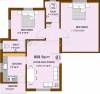 Nanda Britha Enclave (2BHK+2T (808 sq ft) 808 sq ft)