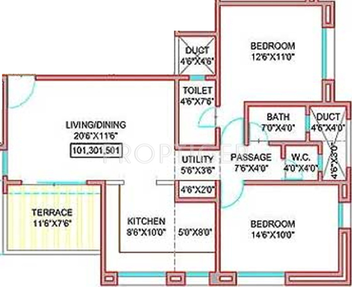 Pandit Jeevan Vihar (2BHK+2T (1,175 sq ft) 1175 sq ft) Pandit Jeevan Vihar (2BHK+2T (1,175 sq ft) 1175 sq ft)