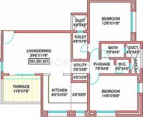 Pandit Jeevan Vihar (2BHK+2T (1,175 sq ft) 1175 sq ft) Pandit Jeevan Vihar (2BHK+2T (1,175 sq ft) 1175 sq ft)