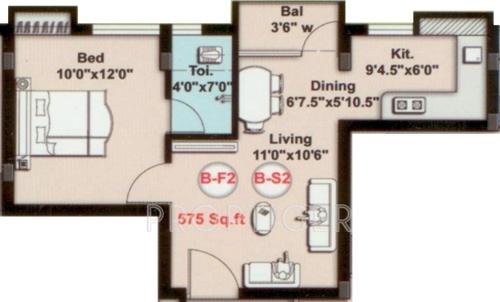 Bhaskar Sukriti (1BHK+1T (575 sq ft) 575 sq ft) Bhaskar Sukriti (1BHK+1T (575 sq ft) 575 sq ft)