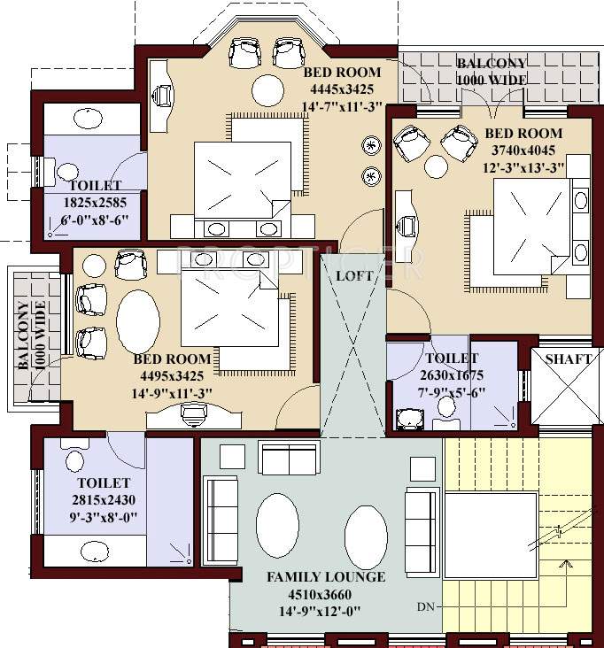 Parsvnath King Citi Villas (5BHK+5T (3,117 sq ft) 3117 sq ft)