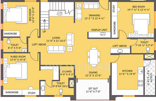 GoldFish Courtyard (4BHK+4T (4,259 sq ft) 4259 sq ft)