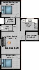 Anu Sri Vishaka Flats (2BHK+2T (711 sq ft) 711 sq ft) Anu Sri Vishaka Flats (2BHK+2T (711 sq ft) 711 sq ft)