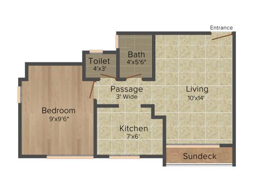Raunak Delight (1BHK+2T (575 sq ft) 575 sq ft)