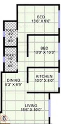 Kanakia Celebration (2BHK+2T (900 sq ft) 900 sq ft)