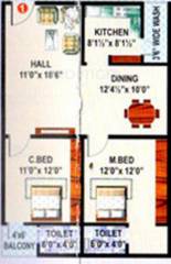 Sai Landmark (2BHK+2T (1,350 sq ft) 1350 sq ft) Sai Landmark (2BHK+2T (1,350 sq ft) 1350 sq ft)