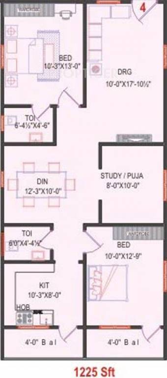 Sita Splendor (2BHK+2T (1,225 sq ft) Pooja Room 1225 sq ft) Sita Splendor (2BHK+2T (1,225 sq ft) Pooja Room 1225 sq ft)