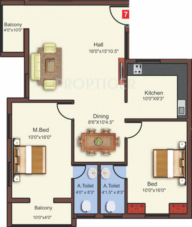 Sri Hillcrest (2BHK+2T (1,210 sq ft) 1210 sq ft) Sri Hillcrest (2BHK+2T (1,210 sq ft) 1210 sq ft)