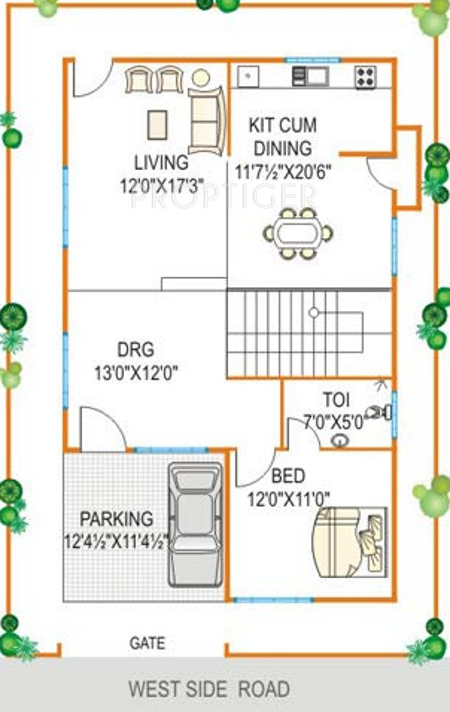 Navya Homes (3BHK+3T (2,300 sq ft)   Study Room 2300 sq ft)