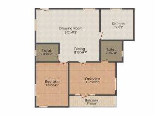 Kolla Luxor Heights (2BHK+2T (1,290 sq ft) 1290 sq ft) Kolla Luxor Heights (2BHK+2T (1,290 sq ft) 1290 sq ft)