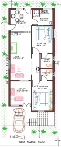Mansani Thirumala Residency (2BHK+2T (1,100 sq ft) 1100 sq ft)