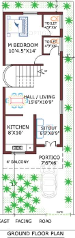 Mansani Thirumala Residency (3BHK+3T (1,400 sq ft) 1400 sq ft)