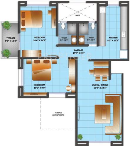 Grafikon Grafikon Collina Casa (2BHK+2T (1,230 sq ft) 1230 sq ft)