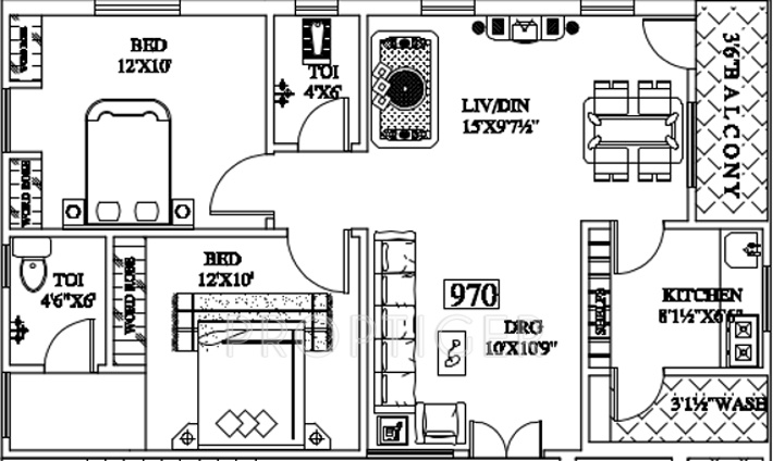Aditya Prakruthi Nilayam (2BHK+2T (970 sq ft) 970 sq ft) Aditya Prakruthi Nilayam (2BHK+2T (970 sq ft) 970 sq ft)