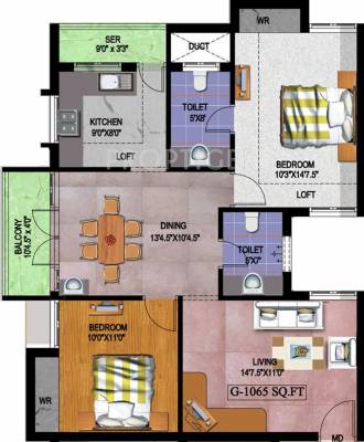 Anmol Dhanasala (2BHK+2T (1,065 sq ft) 1065 sq ft) Anmol Dhanasala (2BHK+2T (1,065 sq ft) 1065 sq ft)