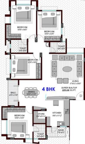 Sangini Sneh Sangini (4BHK+4T (2,255 sq ft) 2255 sq ft)
