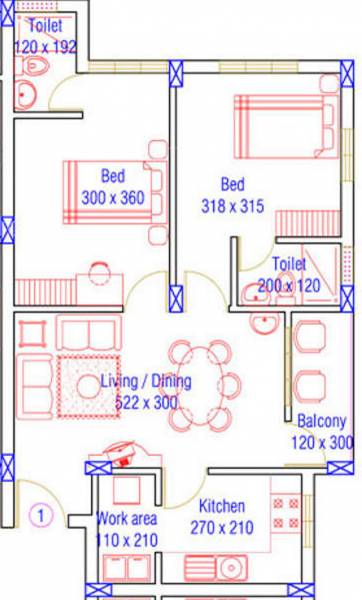 Hi Life Ivory Crest (2BHK+2T (828 sq ft) 828 sq ft)