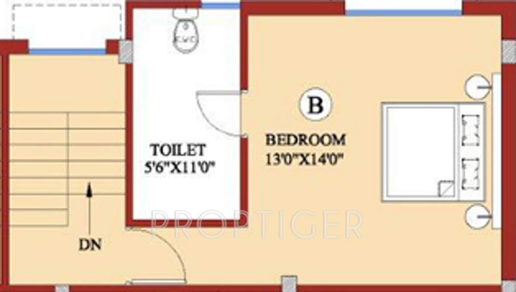 Green Tulasi (2BHK+2T (1,169 sq ft) 1169 sq ft)