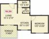 Gawade Emarald Phase III (1BHK+1T (605 sq ft) 605 sq ft)