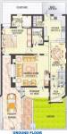 Karni Banshi Roop Rajat Township Phase II Ground Floor Plan (2BHK+3T)