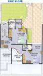 Karni Banshi Roop Rajat Township Phase II First Floor Plan (3BHK+4T)
