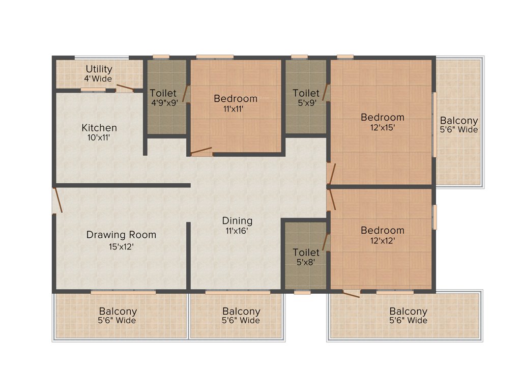 Vasavi Shanthinikethan (3BHK+3T (2,100 sq ft) 2100 sq ft)