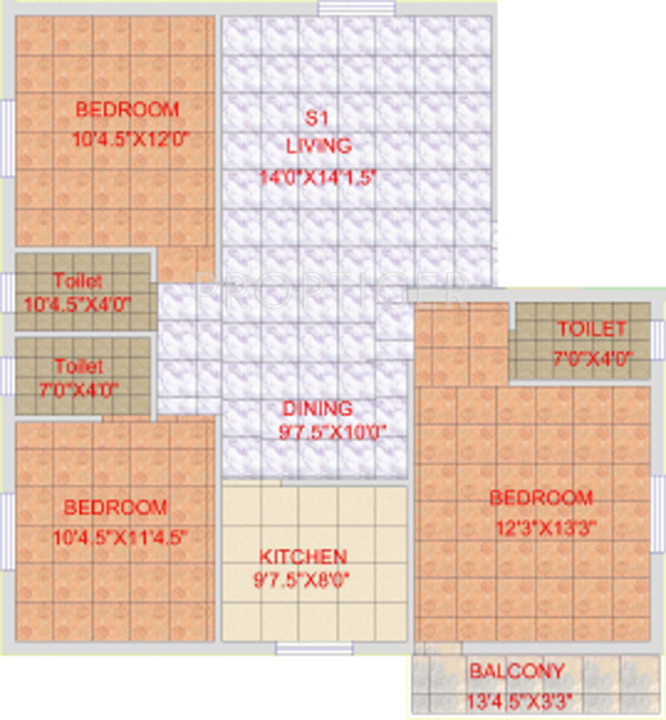 CC Ruvanthika Enclave (3BHK+3T (1,622 sq ft) 1622 sq ft)