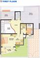 Karni Banshi Roop Rajat Township Phase III First Floor Plan (2BHK+3T)