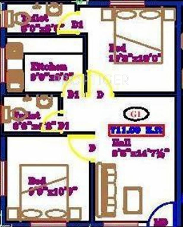 Sai Sri Ram Flats (2BHK+2T (711 sq ft) 711 sq ft) Sai Sri Ram Flats (2BHK+2T (711 sq ft) 711 sq ft)