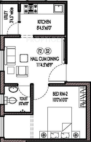 Lakshmi Venkateswara Nagar (1BHK+1T (485 sq ft) 485 sq ft)