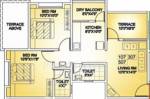 Tarangana Residency (2BHK+2T (826 sq ft) 826 sq ft)