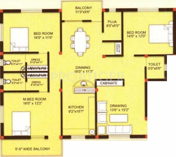 Indo Arcade (3BHK+3T (2,257 sq ft) 2257 sq ft)