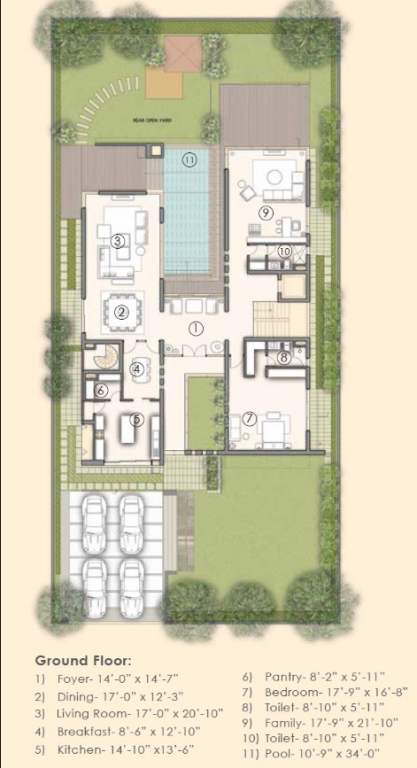 fiveriver Floor Plan Ground Floor Plan